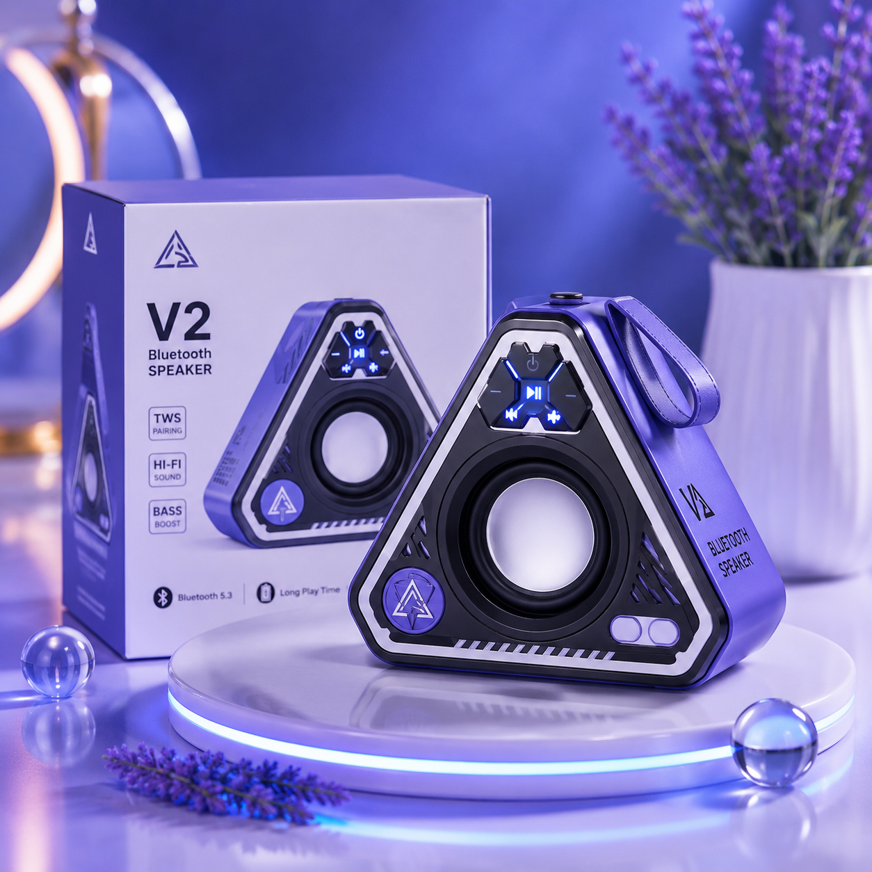 اسپیکر بلوتوثی مدل V2 اورجینال قابل حمل