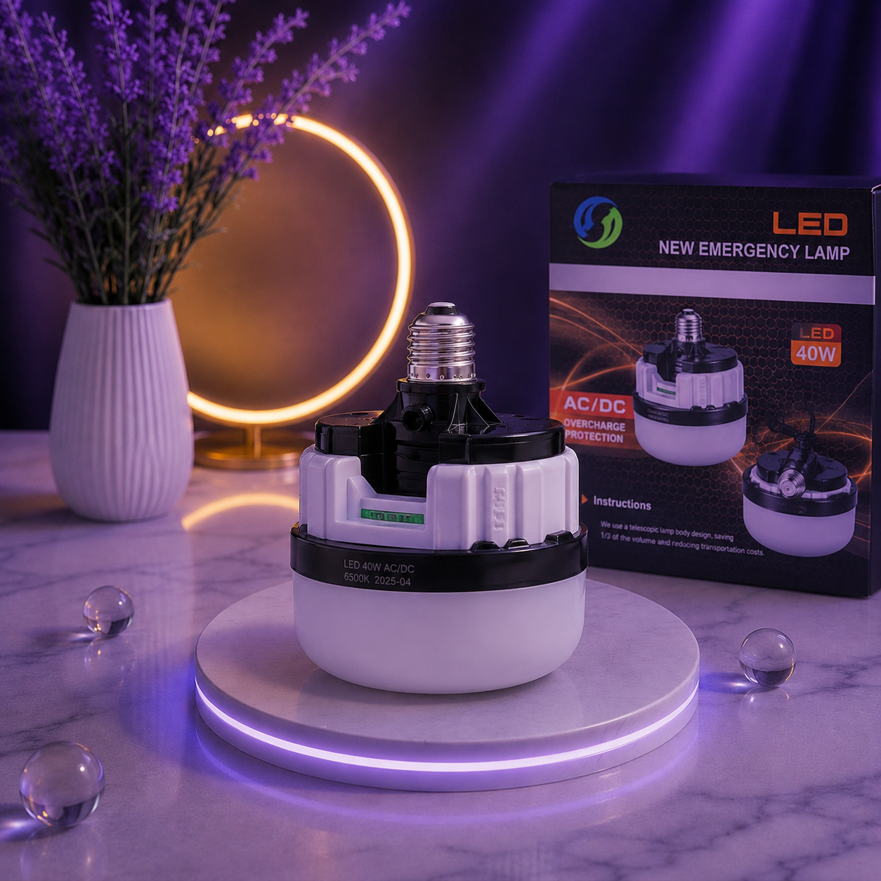چراغ اضطراری شارژی LED